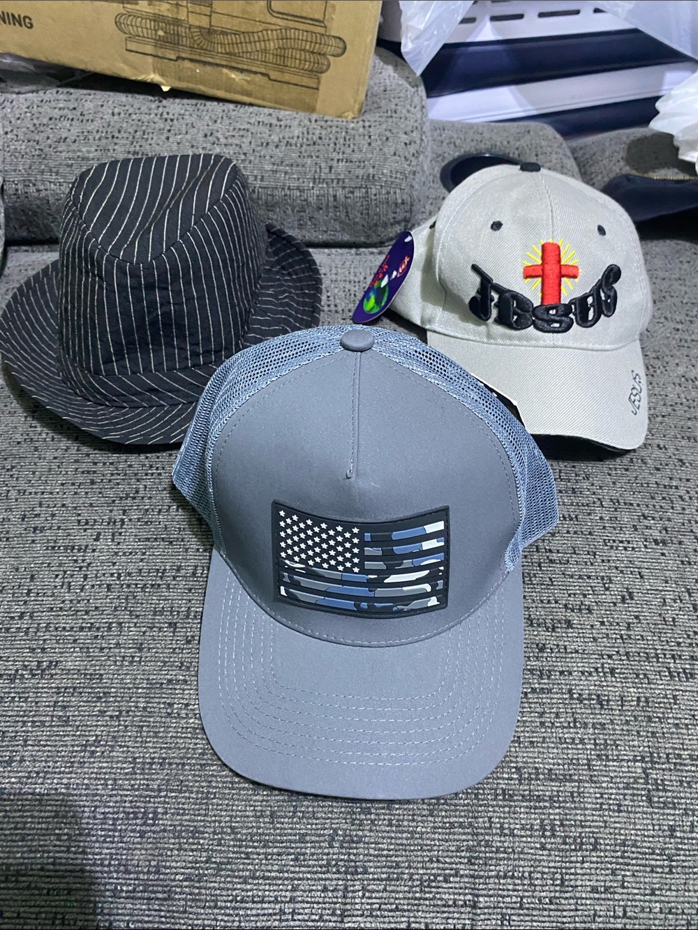 Men’s Hat Bundle - Two Trucker Hats and A Fedora